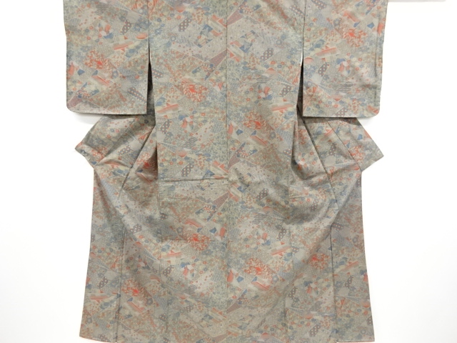 JAPANESE UNUSED KIMONO / TSUMUGI 